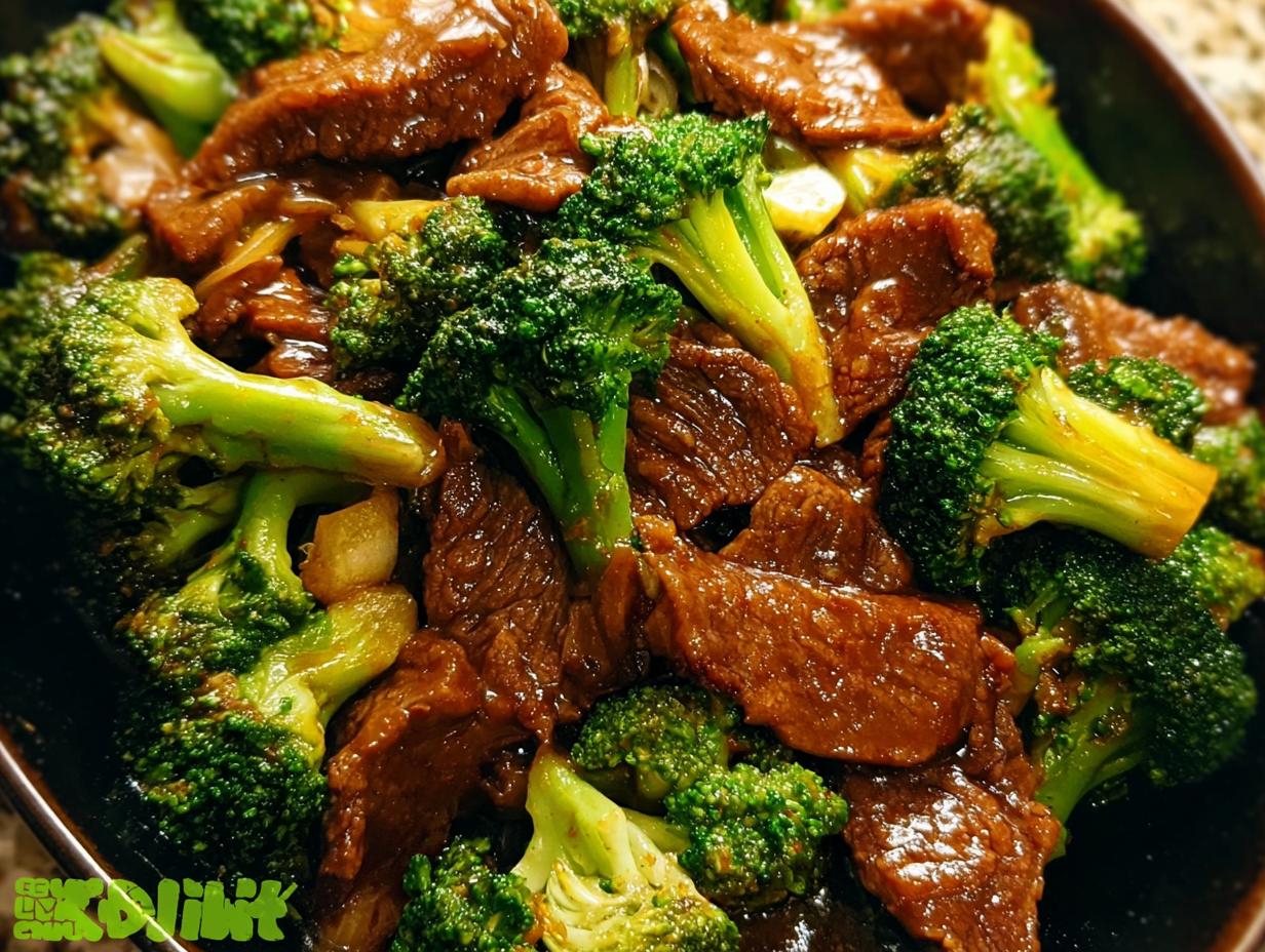 Chinese Beef Broccoli: 1 Savory Takeout Copycat - Chinese Beef Broccoli - main visual representation