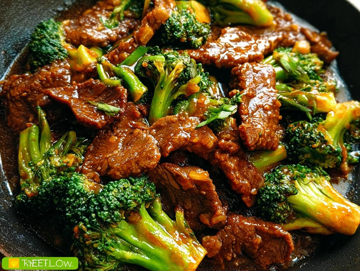 Chinese Beef Broccoli: 1 Savory Takeout Copycat - Chinese Beef Broccoli - additional detail