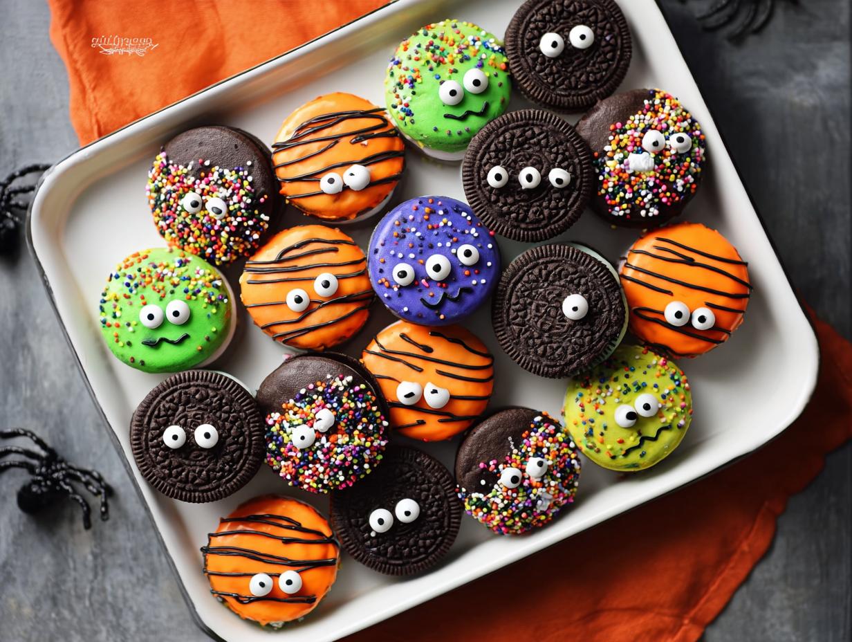 Amazing 1-Layer Chocolate Covered Halloween Oreos - Chocolate Covered Halloween Oreos - additional detail