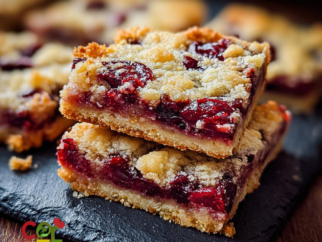 Christmas Cherry Bars: 10 Easy Sweet Treats - Christmas Cherry Bars - additional detail