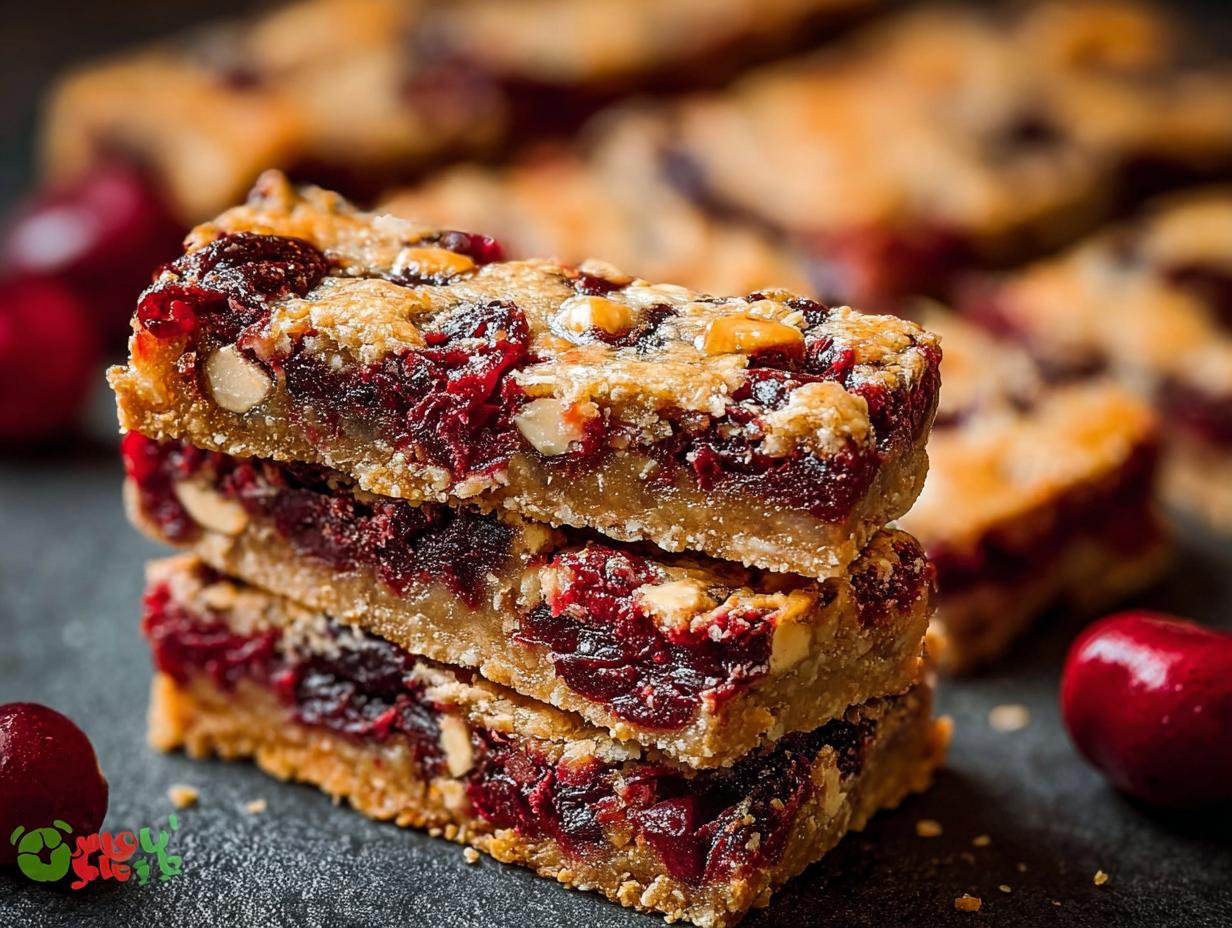 Christmas Cherry Bars: 10 Easy Sweet Treats - Christmas Cherry Bars - additional detail