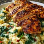 Creamy Parmesan Spinach Rice