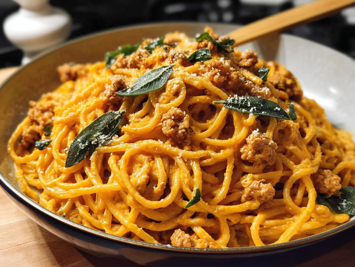 Creamy Pumpkin Pasta Sausage
