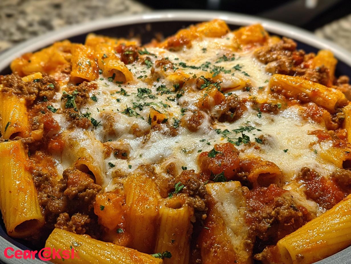 Creamy Velveeta Rigatoni Italian