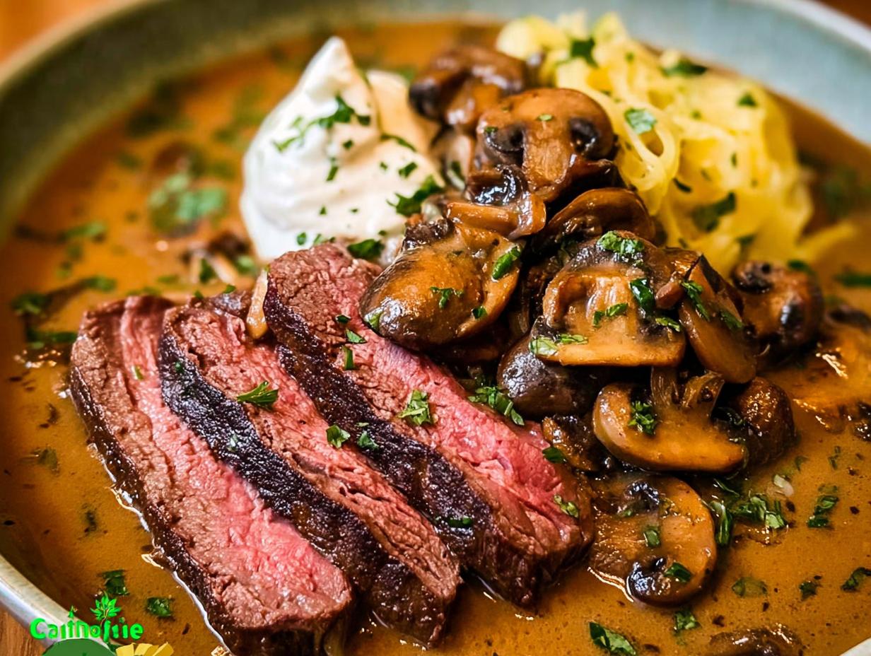 Flank Steak Mushroom Soup