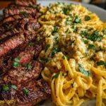 Garlic Butter Steak Cheesy