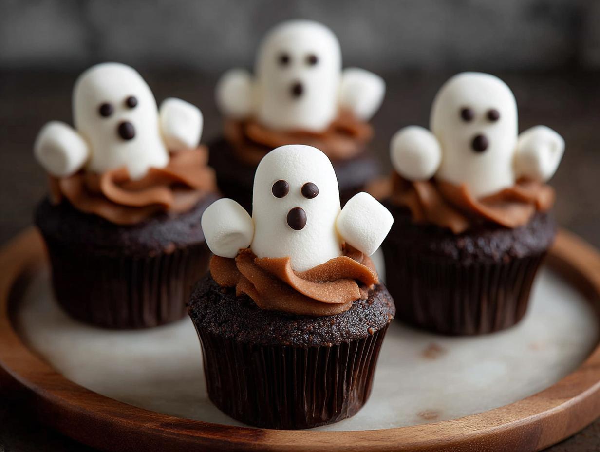 Ghost Cupcakes: 1 Easy Spooky Treat - Ghost Cupcakes - main visual representation