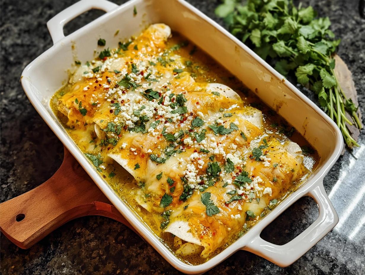 Green Chicken Enchiladas