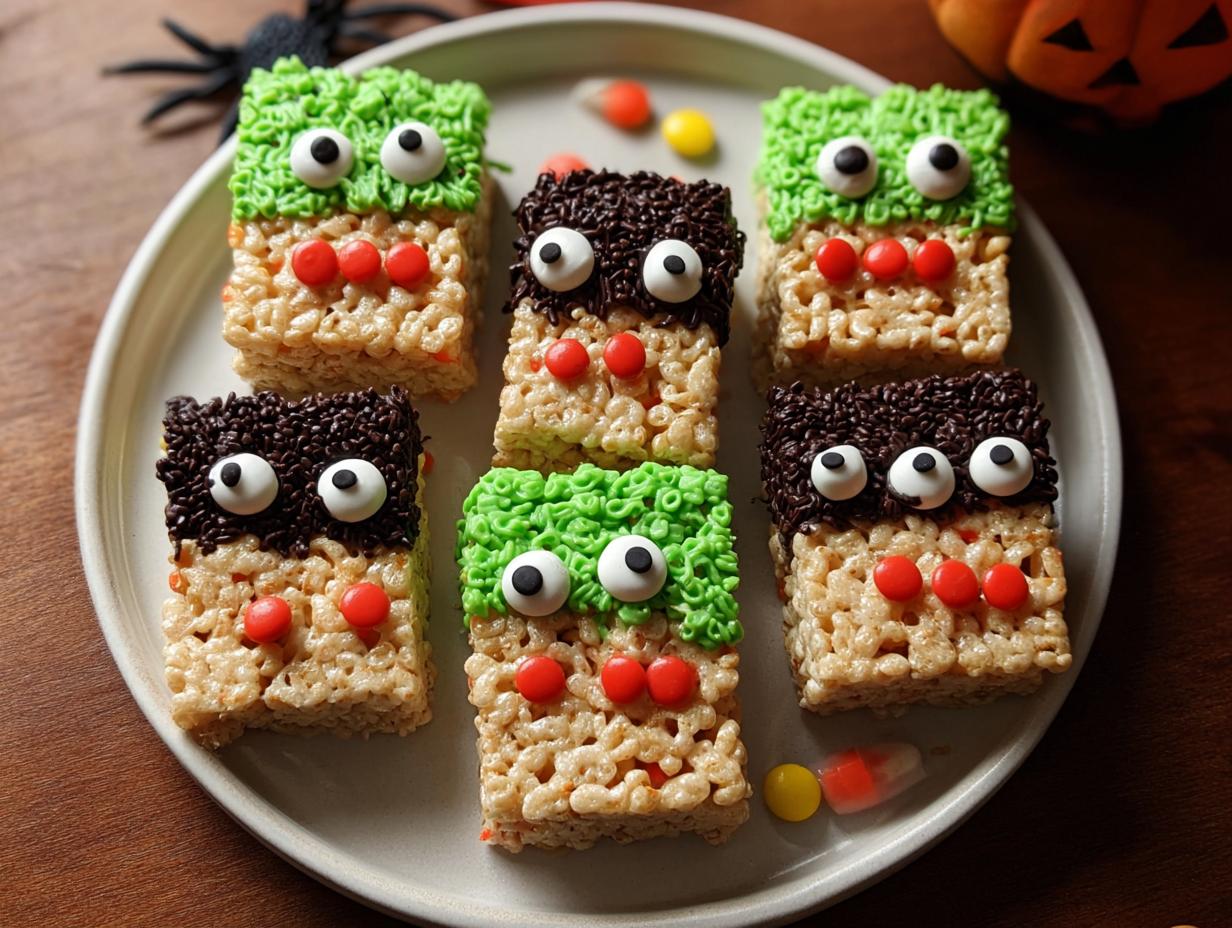 Halloween Rice Krispies Treats: 4 Spooky Easy Steps - Halloween Rice Krispies Treats - additional detail