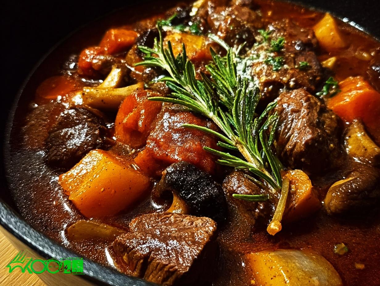 Hearty Beef Mushroom Stew