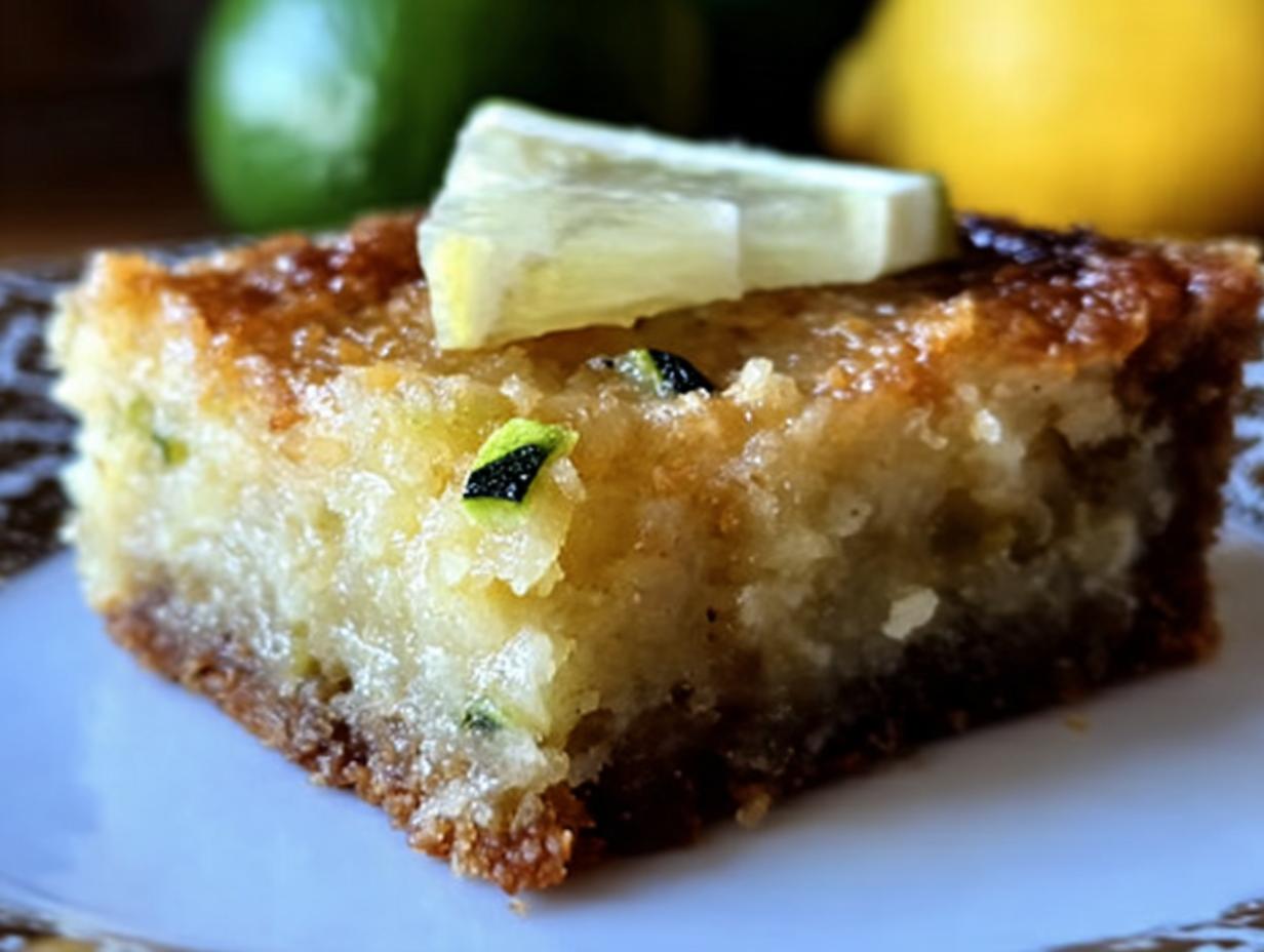 Amazing Lemon Zucchini Bars: 1 Secret Ingredient - Lemon Zucchini Bars - main visual representation