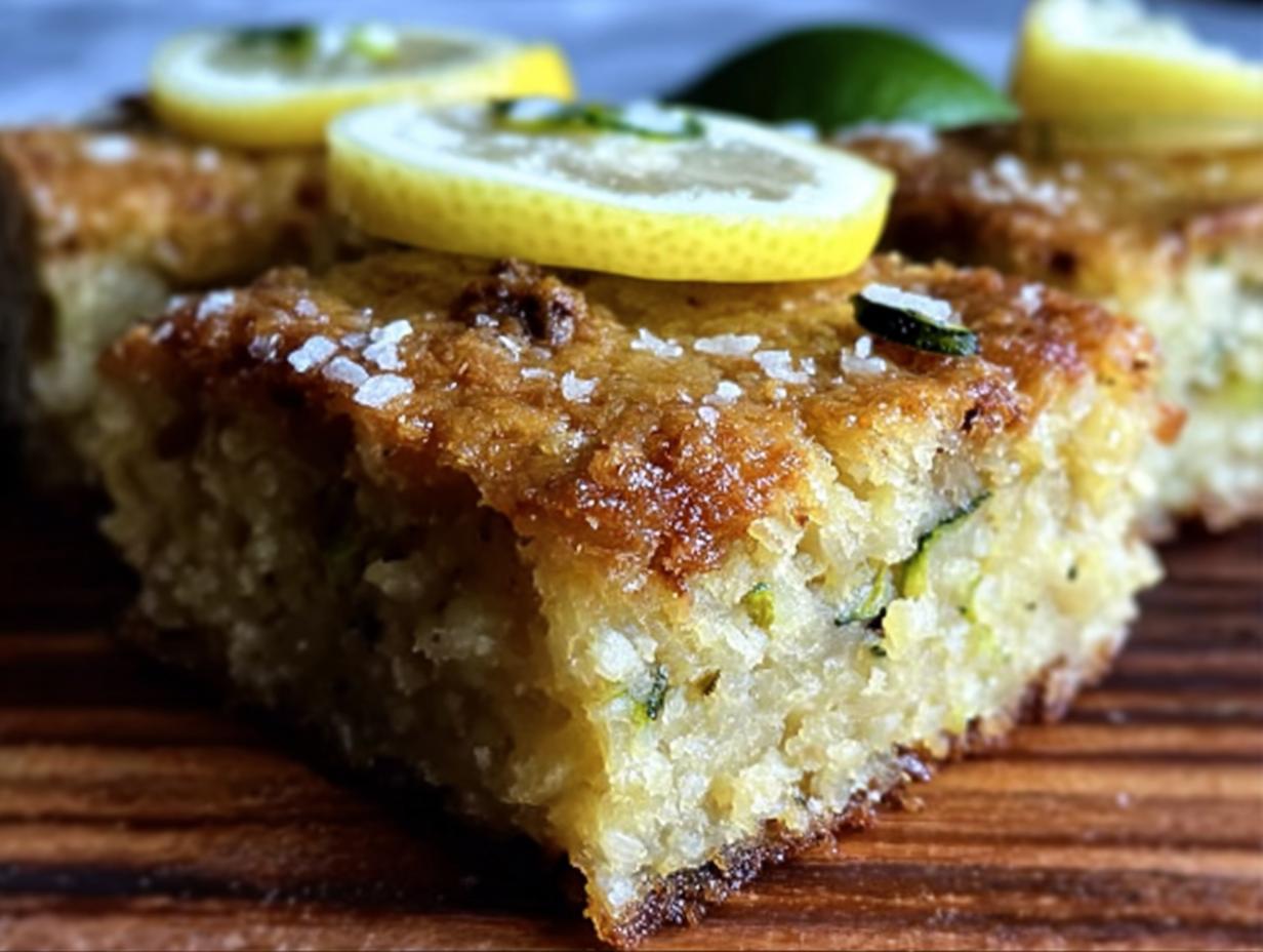 Lemon Zucchini Bars