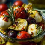 Marinated Mozzarella Balls Artichokes