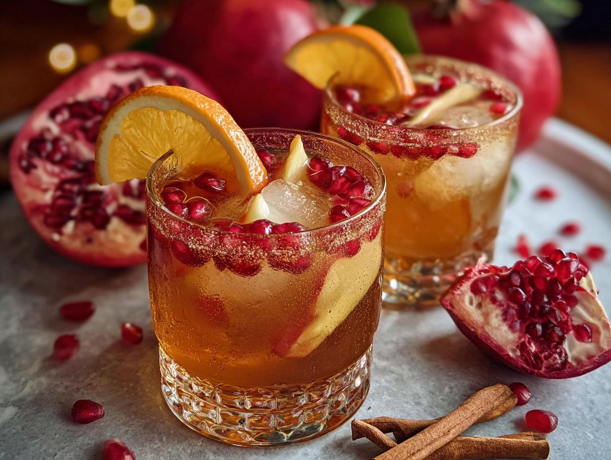 Pomegranate Cider Punch: Taste Autumn Bliss - Pomegranate Cider Punch - additional detail