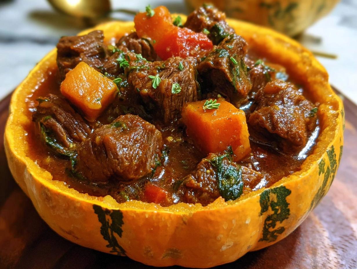 Slow Cooker Pumpkin Beef
