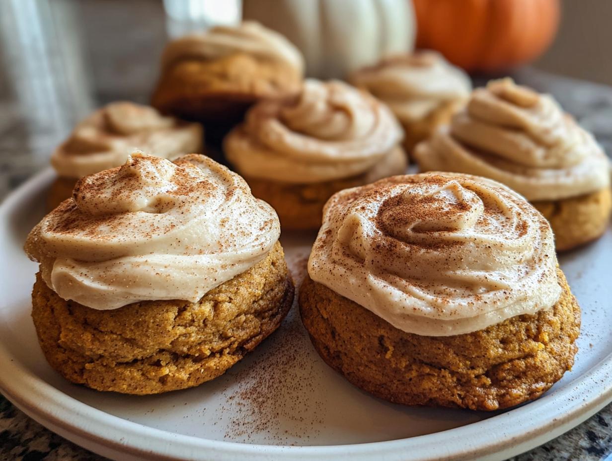 Soft Pumpkin Cookies Cinnamon