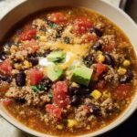 Southwest Turkey Quinoa Soup