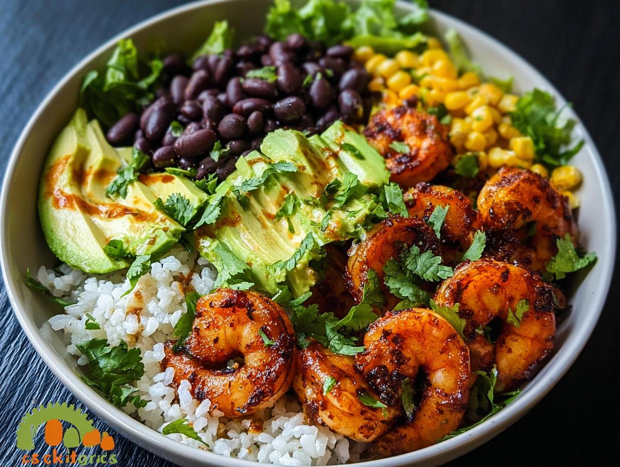 Spicy Shrimp Burrito Bowl