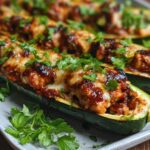 Sticky Bbq Chicken Zucchini