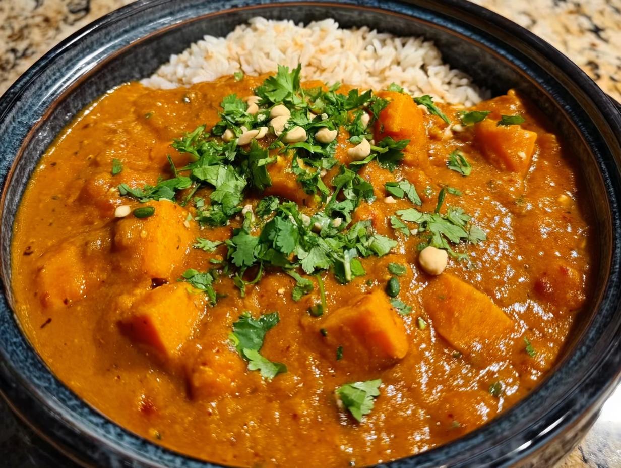 Sweet Potato Peanut Butter Curry: 1 Comforting Dish - Sweet Potato Peanut Butter - additional detail