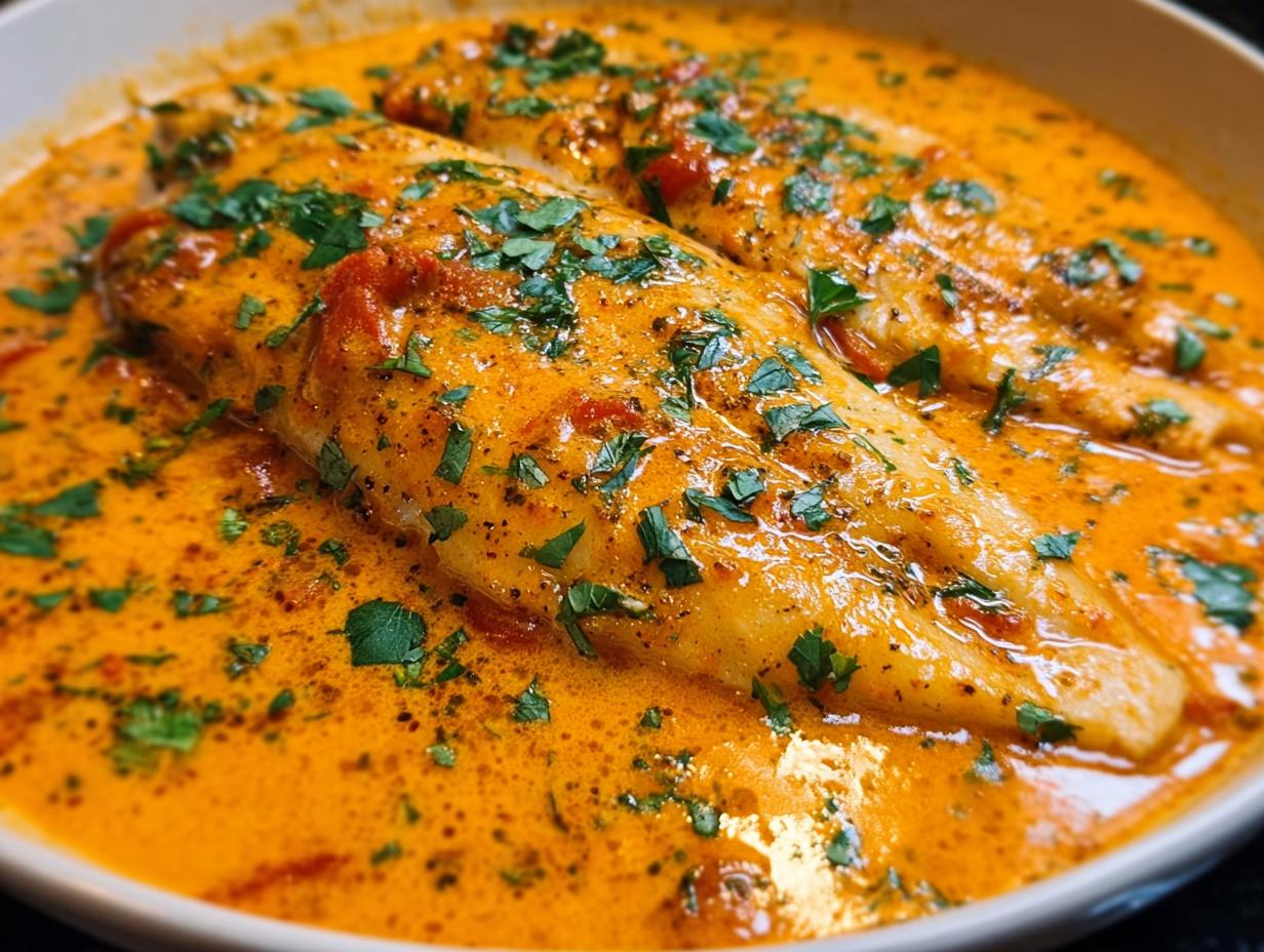 Tilapia Creamy Roasted Pepper