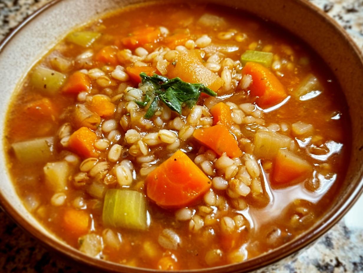 Amazing Vegetable Barley Soup with 7 Veggies - Vegetable Barley Soup - additional detail