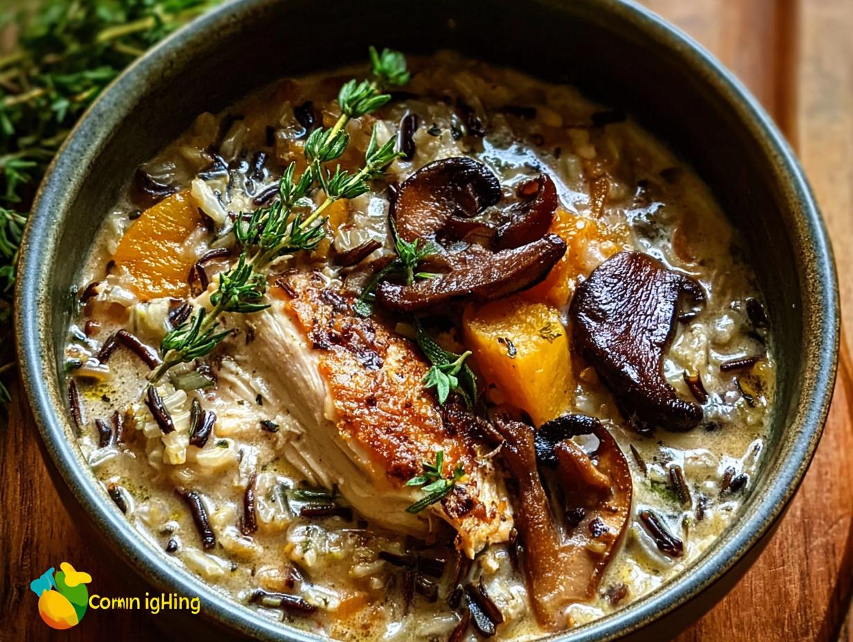 Wild Rice Chicken Soup: 1 Creamy Comfort - Wild Rice Chicken Soup - additional detail