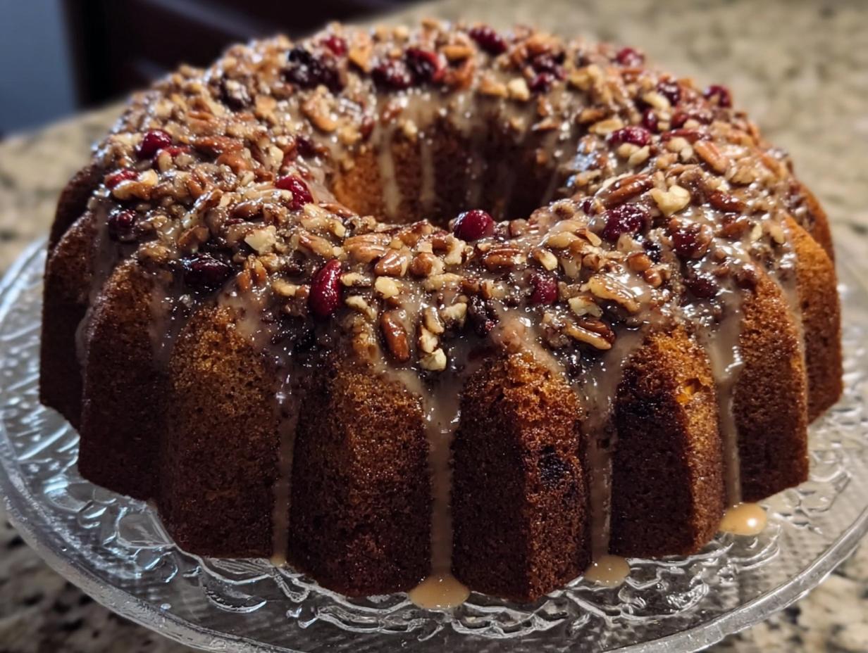 Apple Cranberry Pecan Cake: Divine Fall Flavor - Apple Cranberry Pecan Cake - main visual representation