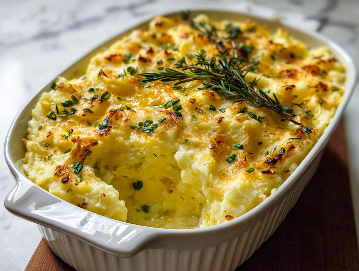Brown Butter Herb Mashed: Amazing 1-Dish Side - Brown Butter Herb Mashed - final dish