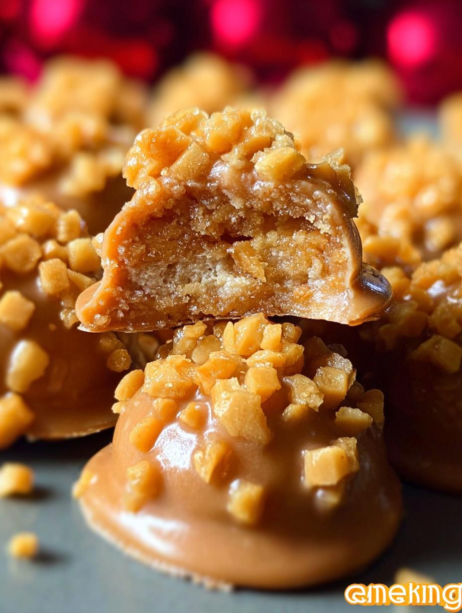 Irresistible Butterscotch Drops on a white plate, ready to be served, showcasing their golden color and chewy texture.
