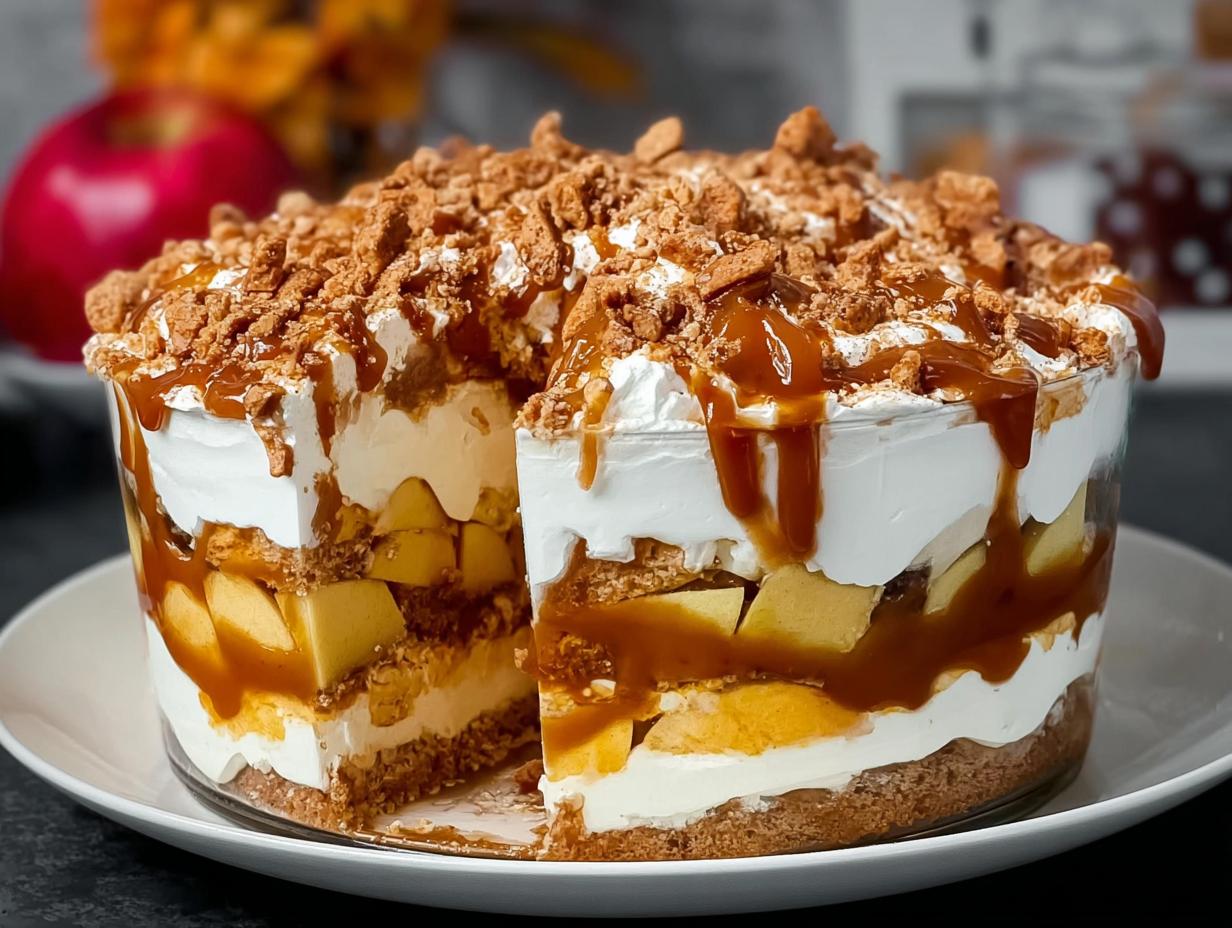 Amazing Caramel Apple Trifle Recipe - Caramel Apple Trifle - additional detail