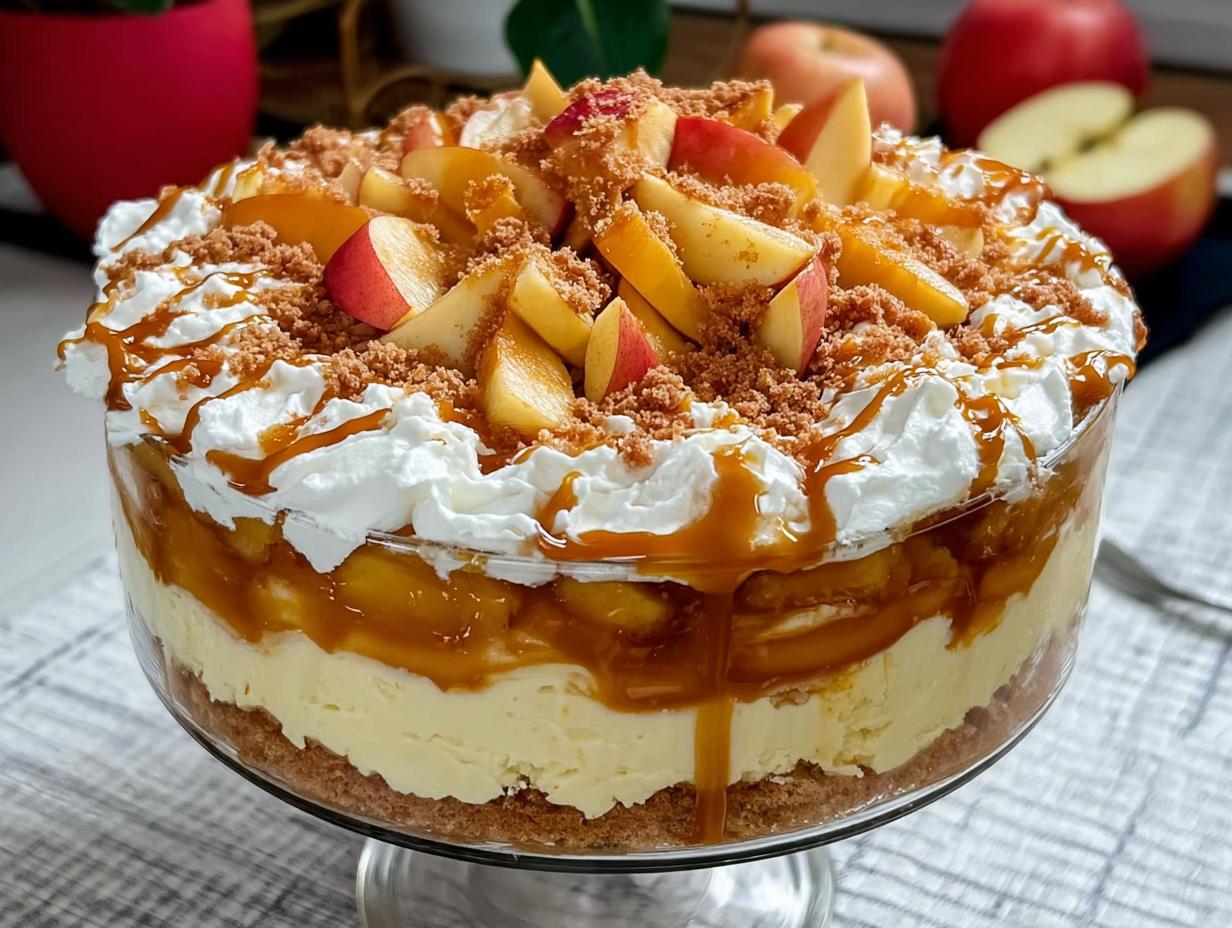 Amazing Caramel Apple Trifle Recipe - Caramel Apple Trifle - additional detail