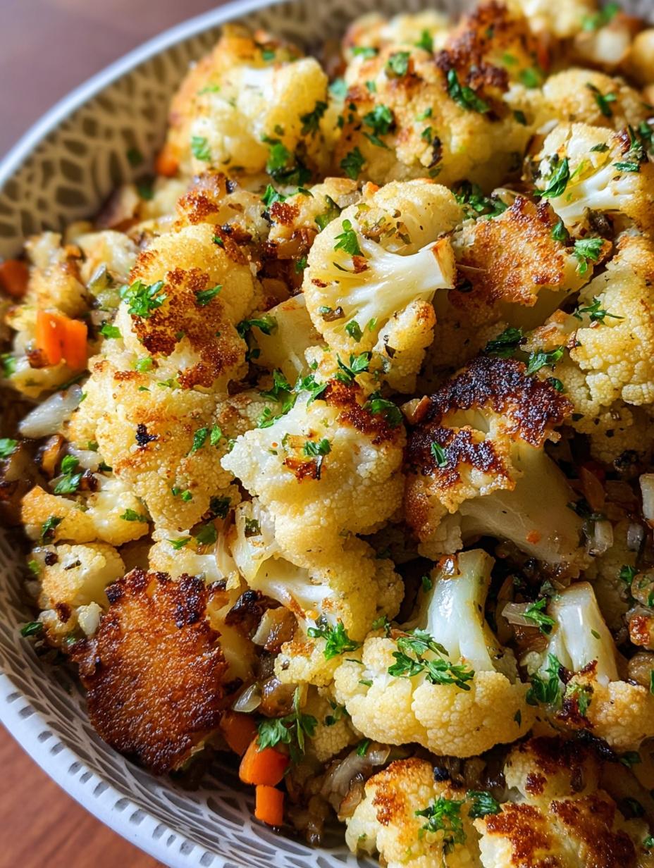 Cauliflower Stuffing: 1 Amazing Keto Recipe - Cauliflower Stuffing - main visual representation