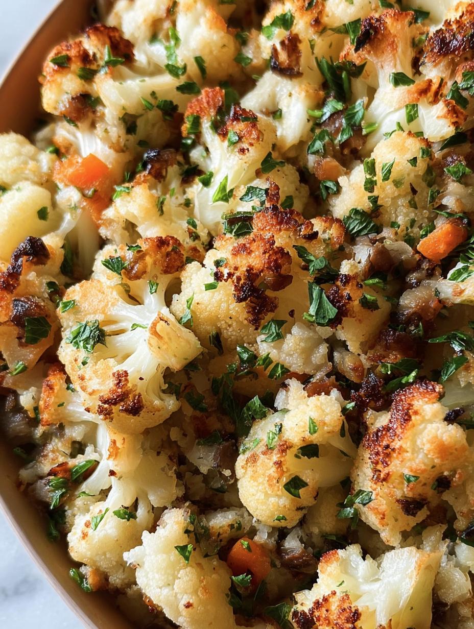 Cauliflower Stuffing: 1 Amazing Keto Recipe - Cauliflower Stuffing - additional detail