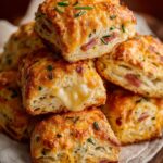 Cheddar Ham Protein Biscuits