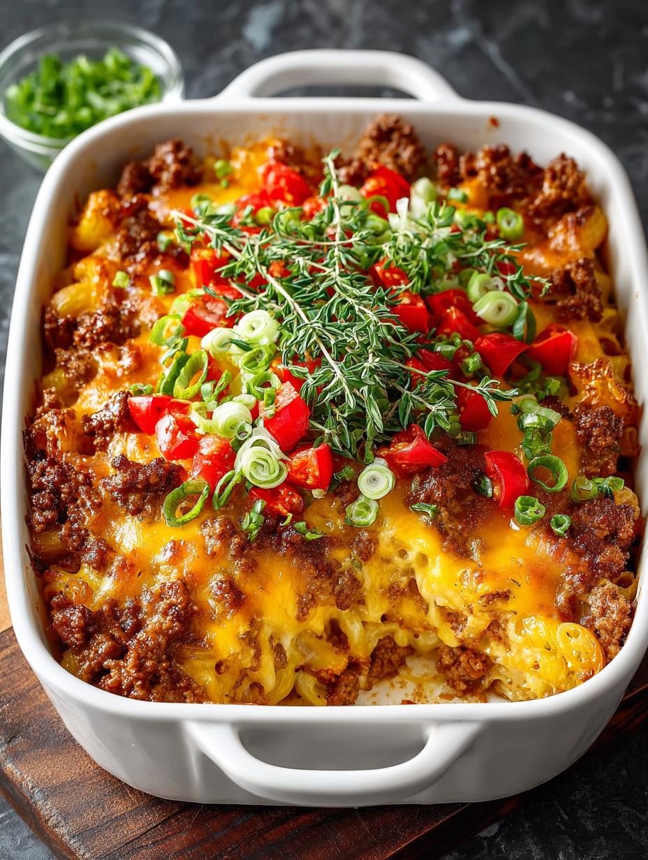 Cheddar Hamburger Casserole: 5 Reasons to Love This Dish - Cheddar Hamburger Casserole - additional detail