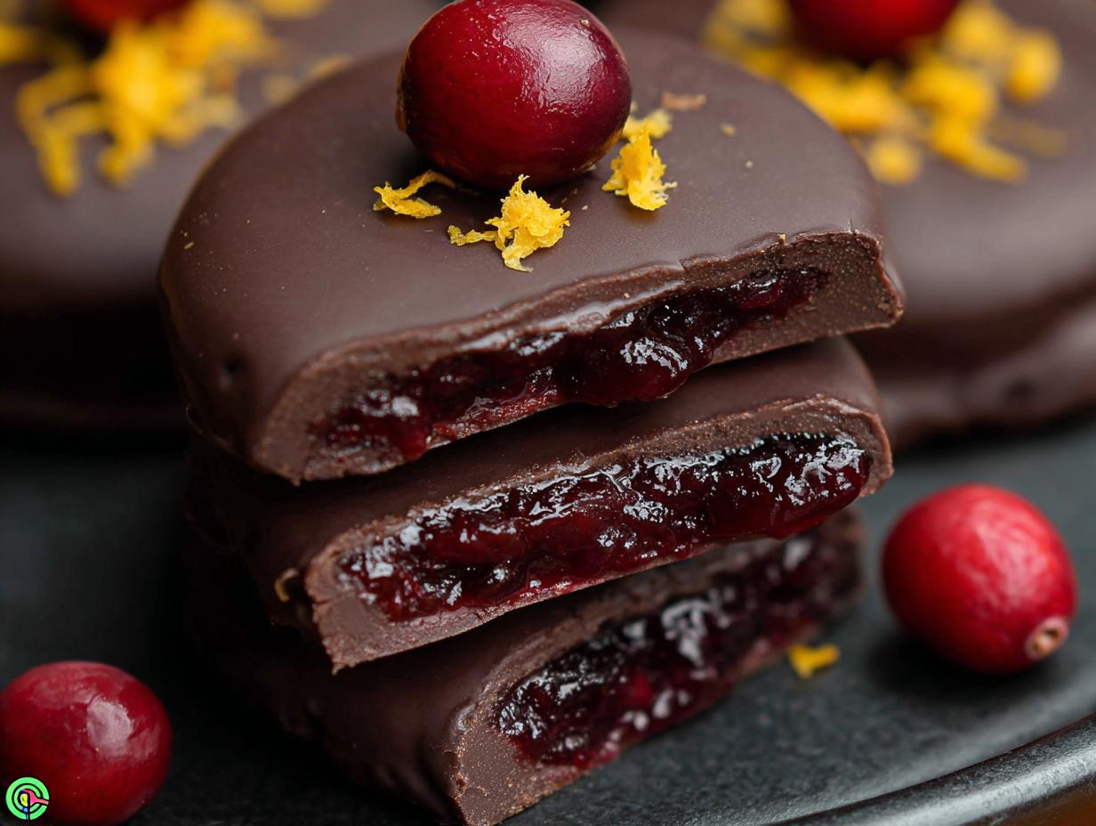 Chocolate Covered Cranberry Sauce