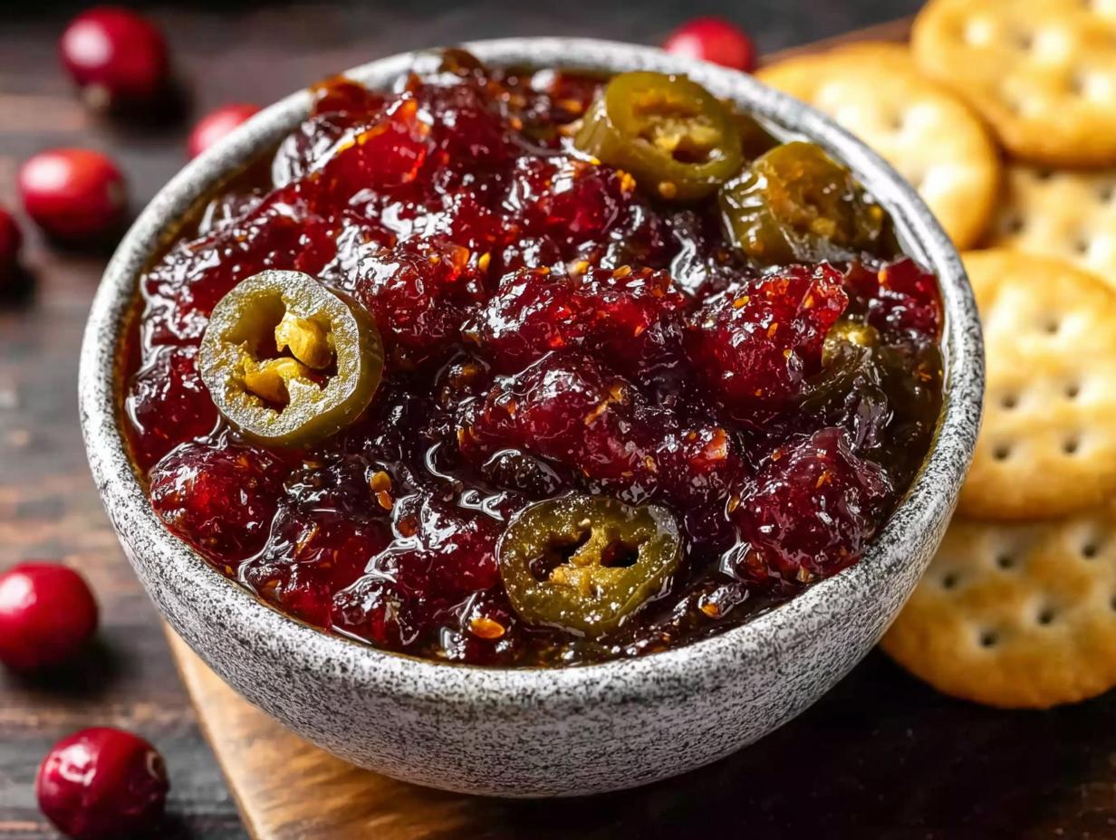 Cranberry Jalapeno Cowboy Candy: 9 Amazing Party Bites - Cranberry Jalapeno Cowboy Candy - additional detail
