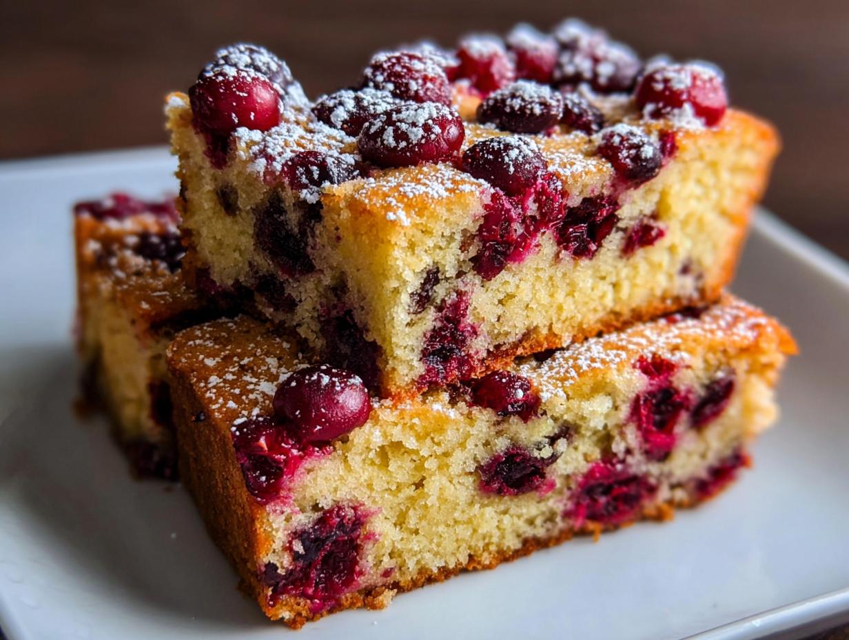 Amazing 1-Bowl Cranberry Snack Cake - Cranberry Snack Cake - additional detail