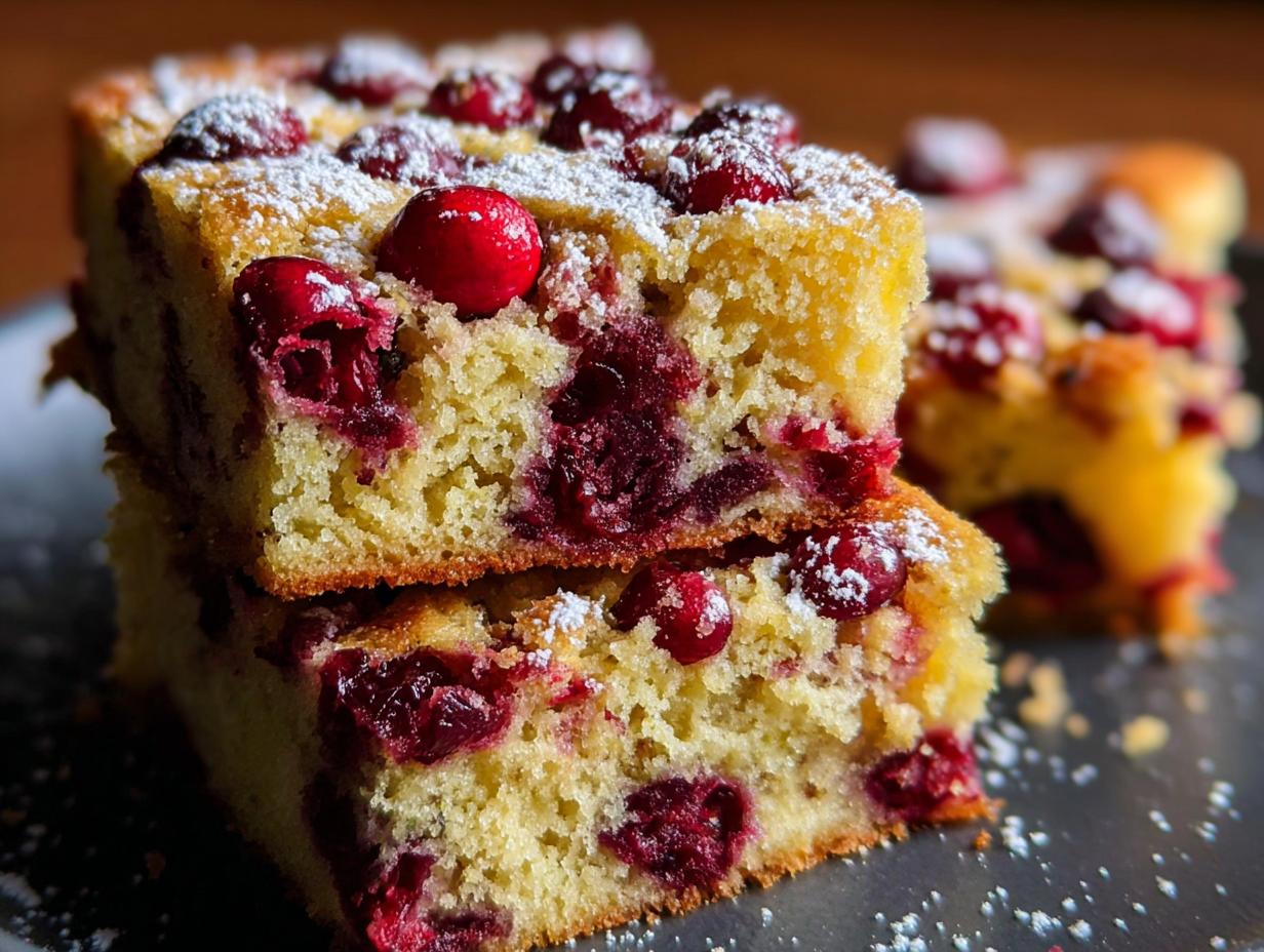 Amazing 1-Bowl Cranberry Snack Cake - Cranberry Snack Cake - additional detail