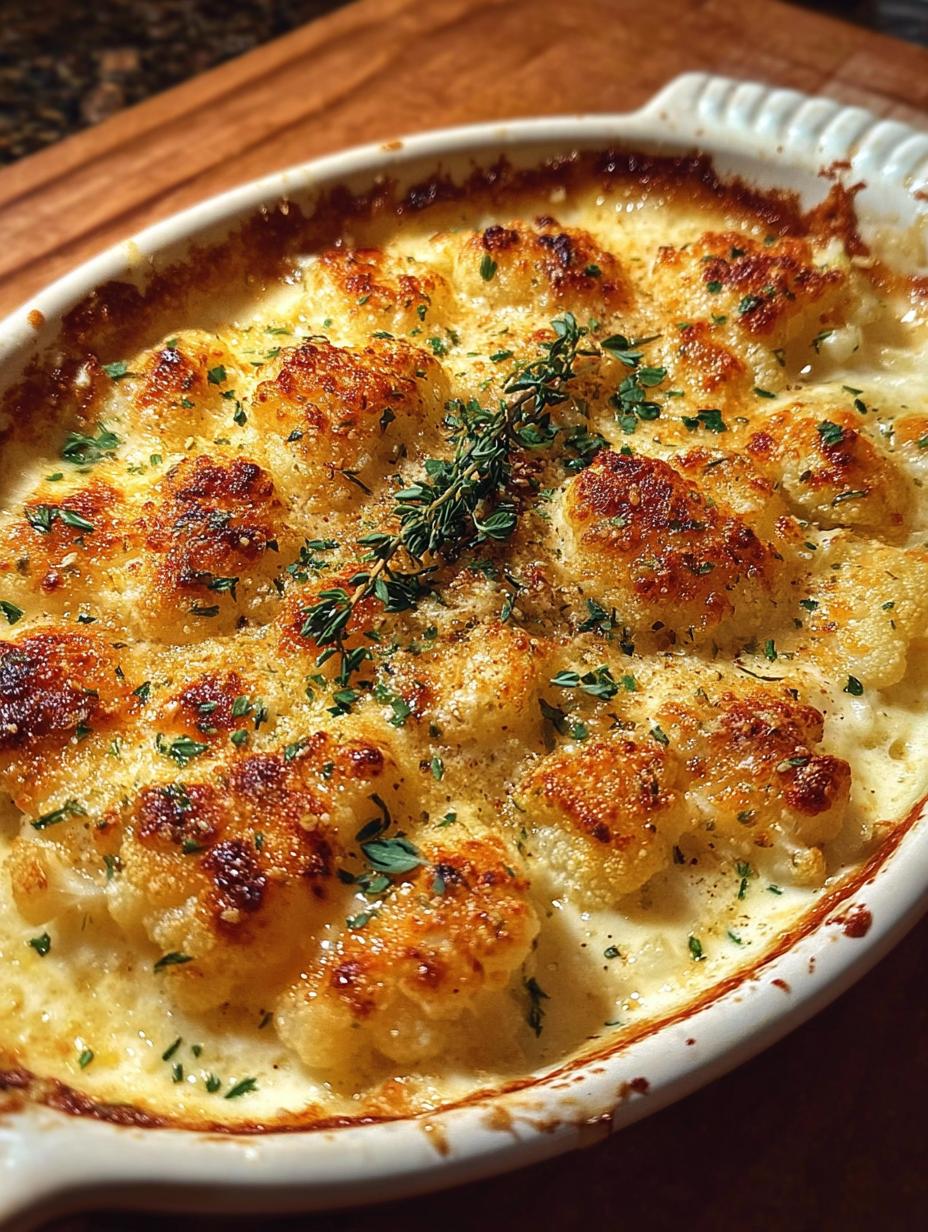 Amazing Creamy Cauliflower Gratin: 1 True Secret - Creamy Cauliflower Gratin - main visual representation