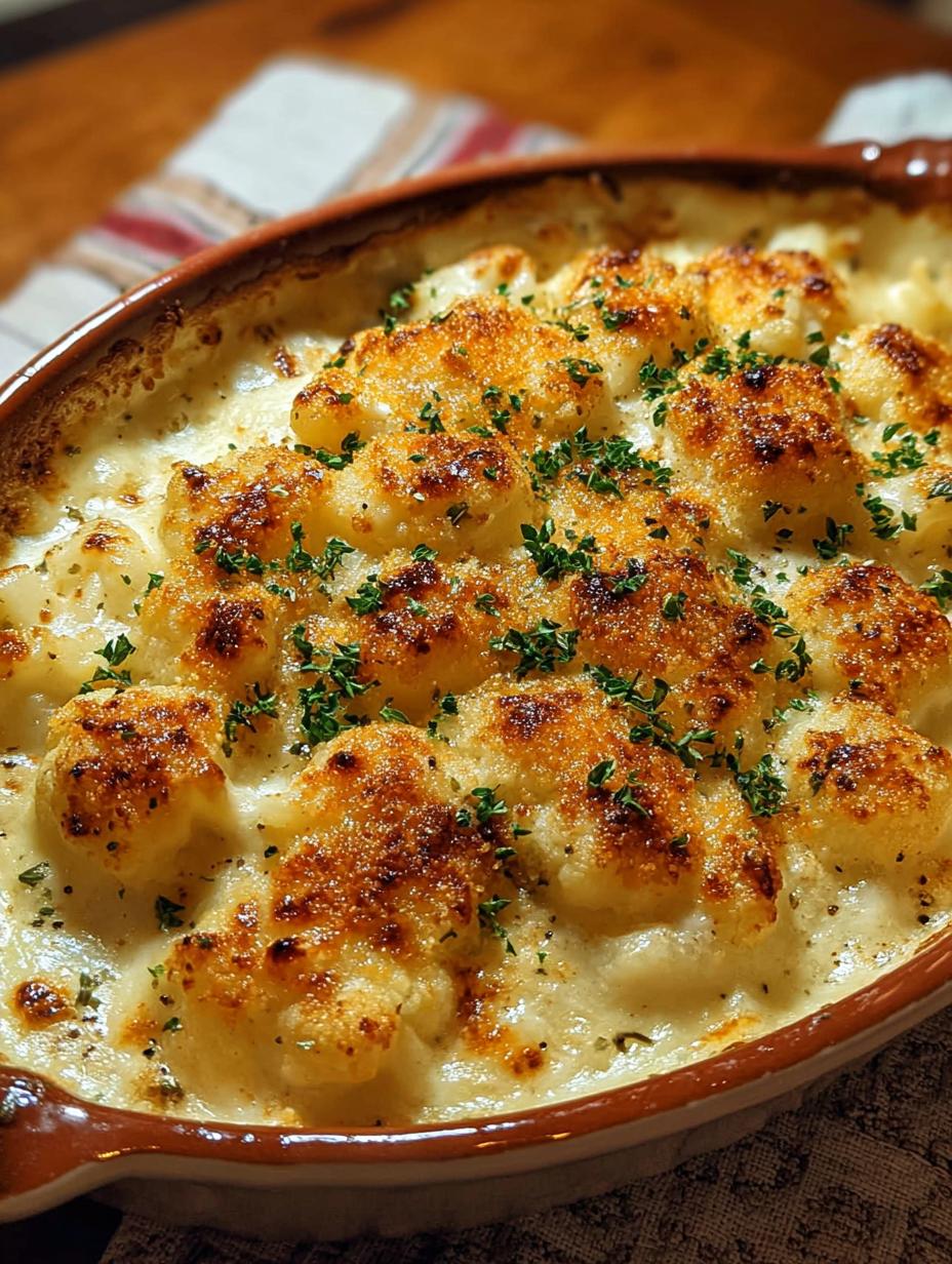 Amazing Creamy Cauliflower Gratin: 1 True Secret - Creamy Cauliflower Gratin - additional detail