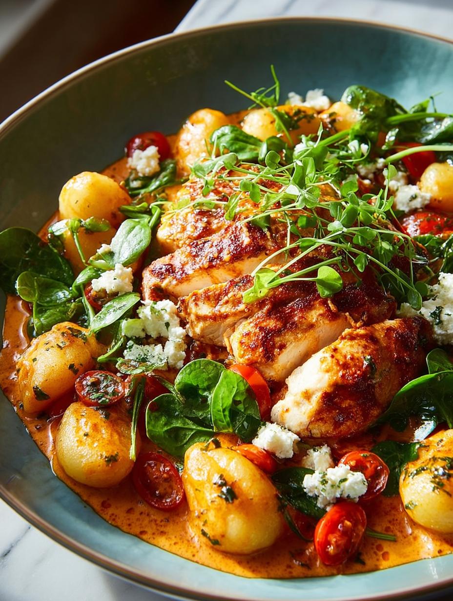Creamy Harissa Chicken Gnocchi