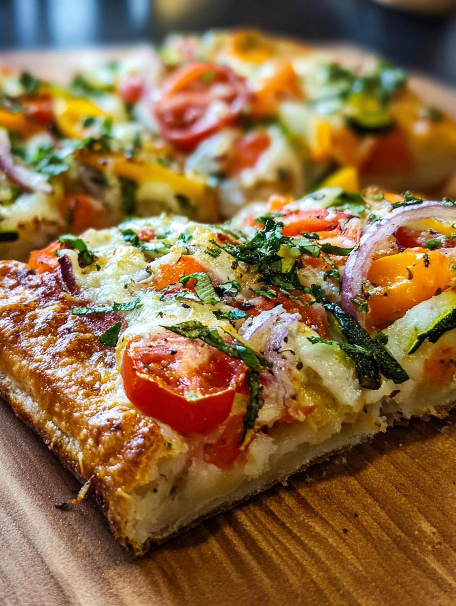 Delicious Crescent Roll Veggie Pizza Recipe for Parties - Crescent Roll Veggie Pizza - main visual representation