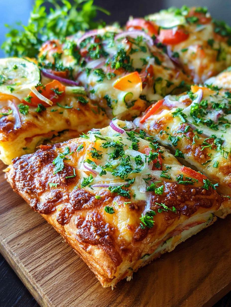 Crescent Roll Veggie Pizza