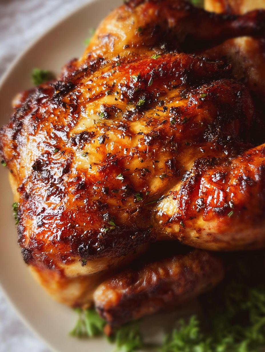 Deliciously tender Crock Pot Whole Chicken with crispy skin, ready to be carved, showcasing the perfect result of slow cooking.