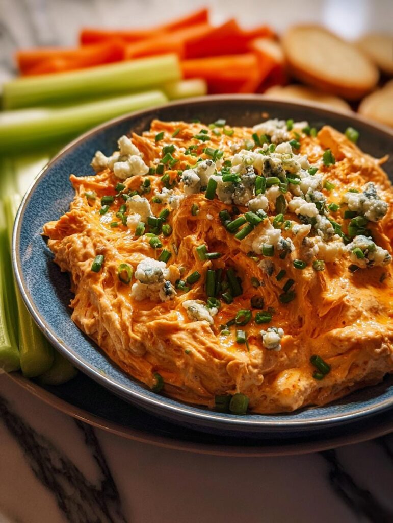 Crockpot Buffalo Chicken Dip