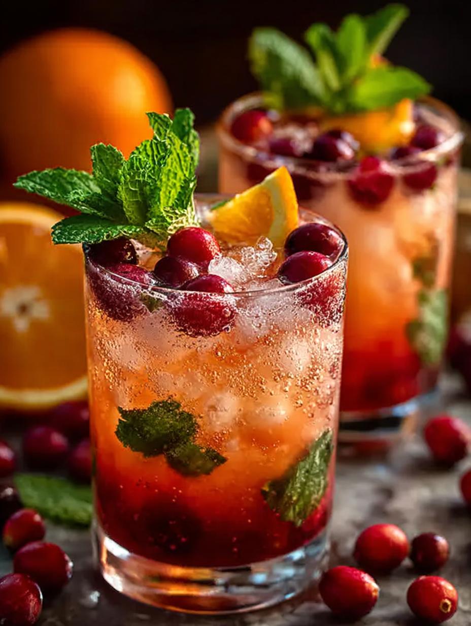 Festive Orange Cranberry Mojitos: 5-Minute Delight - Festive Orange Cranberry Mojitos - additional detail