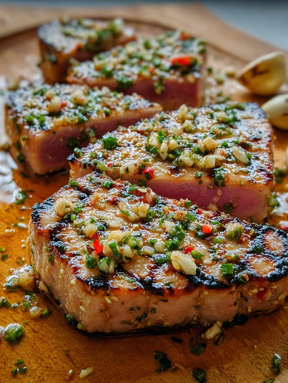 Garlic Butter Ahi Tuna
