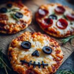 Halloween Mini Pizzas